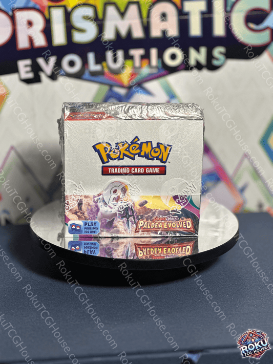 Front of Paldea Evolved – Pokémon TCG Booster Box.