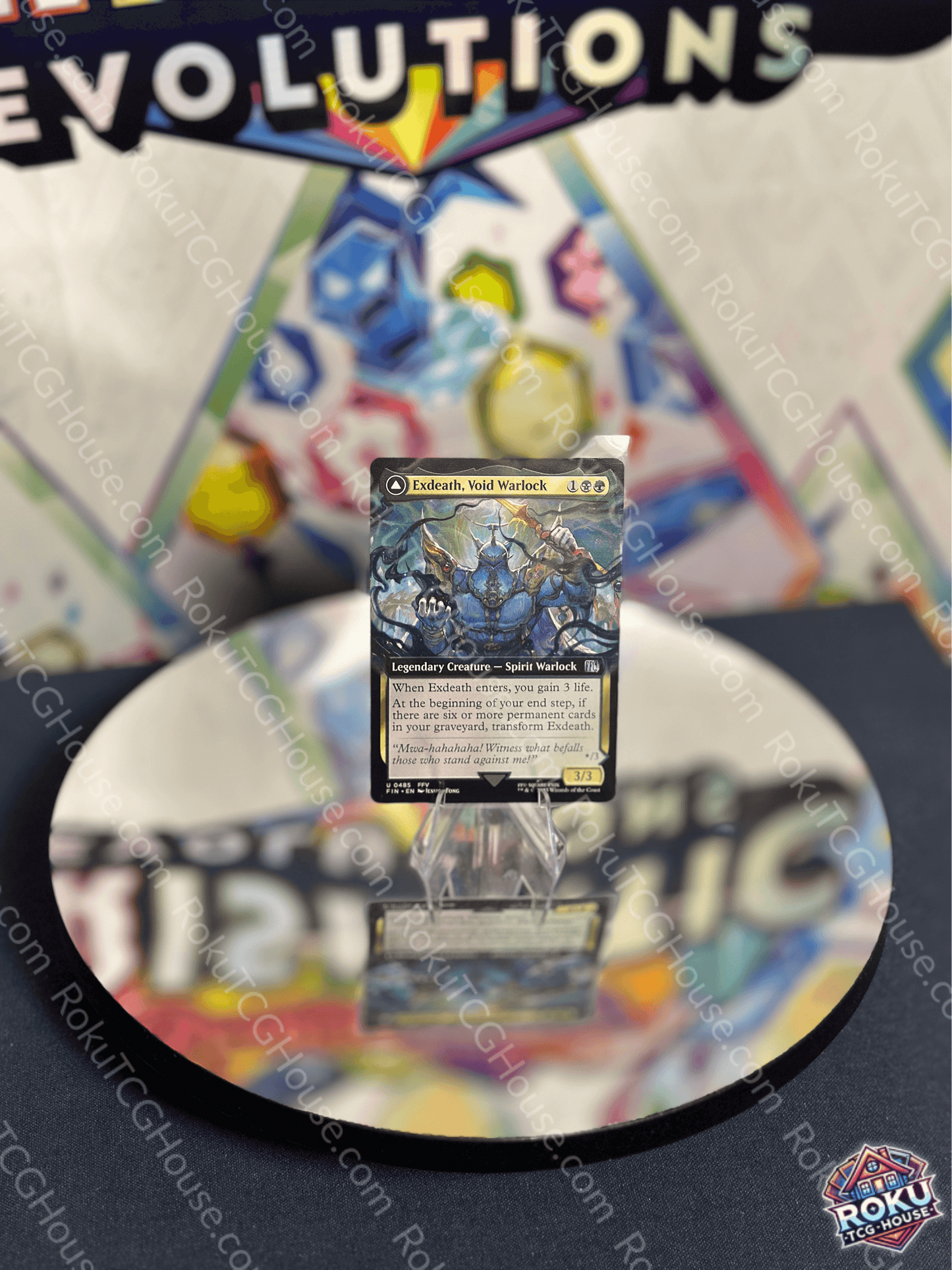 Front of Exdeath, Void Warlock (Extended Art) - Final Fantasy - Magic: The Gathering Card (Near Mint)