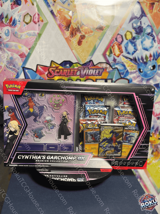 Pokémon TCG Cynthia's Garchomp EX Premium Collection sealed box, front view