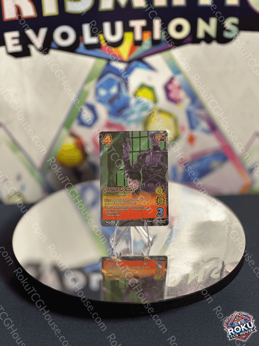 Front of Political Strife (Foil) - AOT: Apocalypse - Universus Card with detailed Attack on Titan artwork