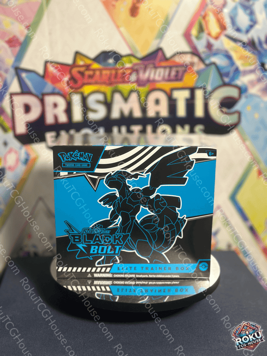 Front of Black Bolt - Elite Trainer Box with bold Pokémon artwork and branding