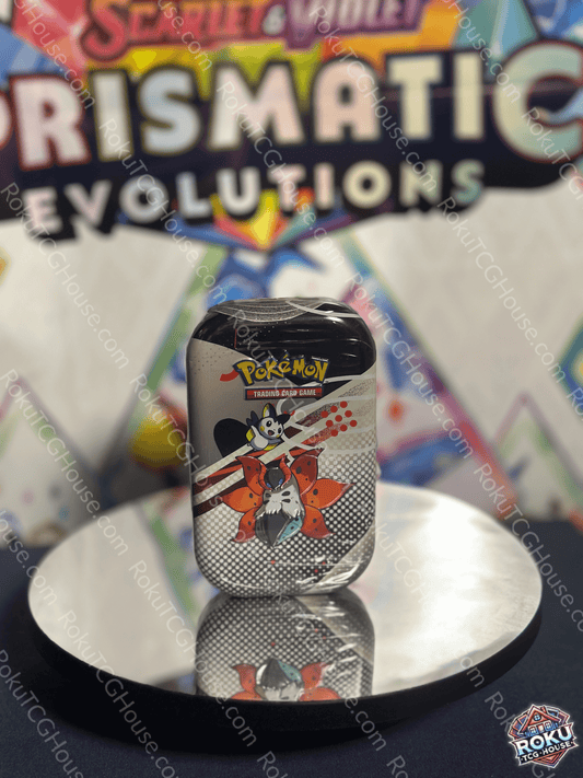 Front of Black Bolt/White Flare - Unova Mini-Tin featuring Unova-themed Pokémon art and logo