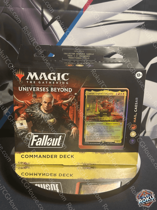 MTG: Fallout Caesar Commander Deck front packaging with Caesar artwork and Magic: The Gathering branding