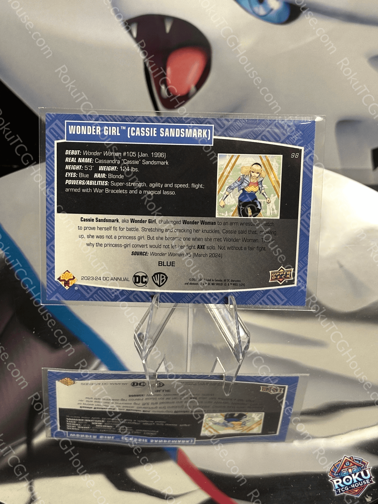 Wonder Girl (Cassie Sandsmark) (Blue Foil) - DC Annual 23-24 Card (NM)