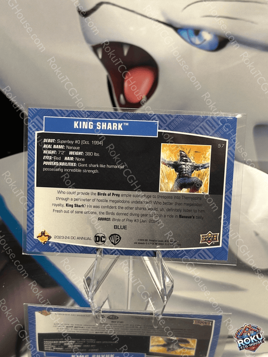 King Shark (Blue Foil) - DC Annual 23-24 Card (NM)