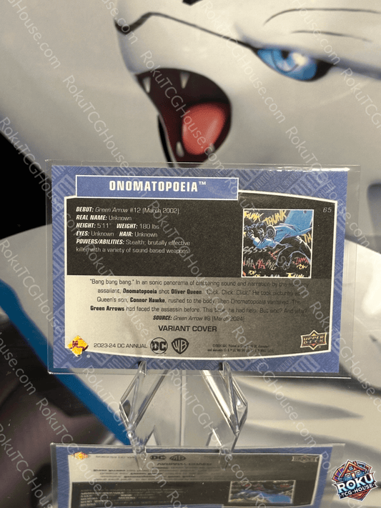 Onomatopoeia (Cover Variant) - DC Annual 23-24 Card (NM)