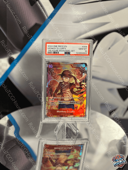 Monkey D. Luffy - Treasure Booster Set - One Piece Card (PSA 10)