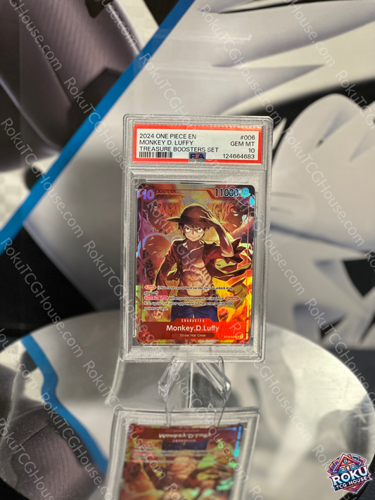 Monkey D. Luffy - Treasure Booster Set - One Piece Card (PSA 10)