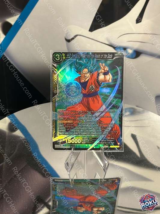 SS Son Goku, Reaching the Realm of the Gods - Perfect Combination - Dragon Ball Super Card (NM)