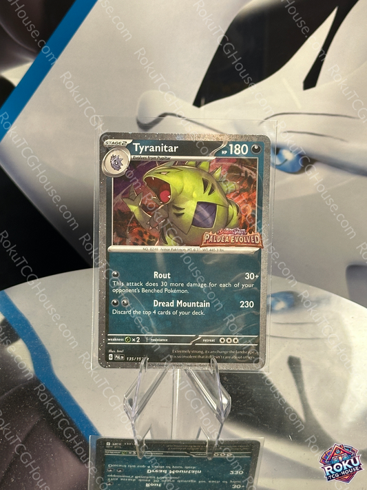 Tyranitar (Paldea Evolved Stamp) - Pokemon Card (NM)