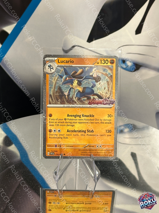 Lucario (SV: Base Stamp) - Pokemon Card (NM)