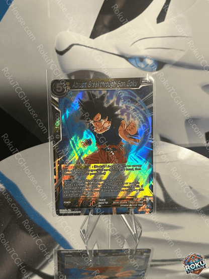 Abrupt Breakthrough Son Goku (BT4-076) - Colossal Warfare - Dragon Ball Super Card (NM)