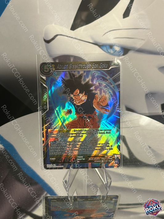 Abrupt Breakthrough Son Goku - Dragon Ball Super Card (NM)