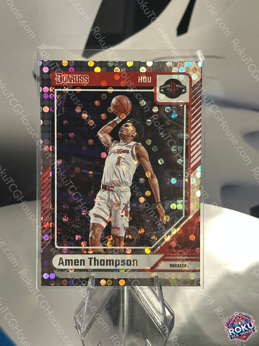 Amen Thompson (Disco) - 2024 Panini Donruss NBA Card (NM)