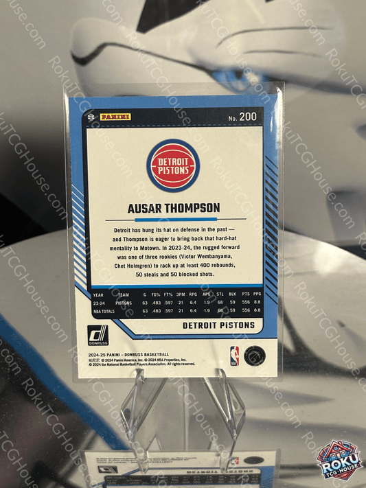Ausar Thompson (Disco) - 2024 Panini Donruss NBA Card (NM)