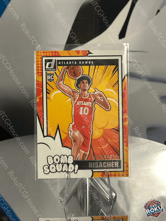Zaccharie Risacher (Rookie Card, Bomb Squad) - 2024 Panini Donruss NBA Card (NM)