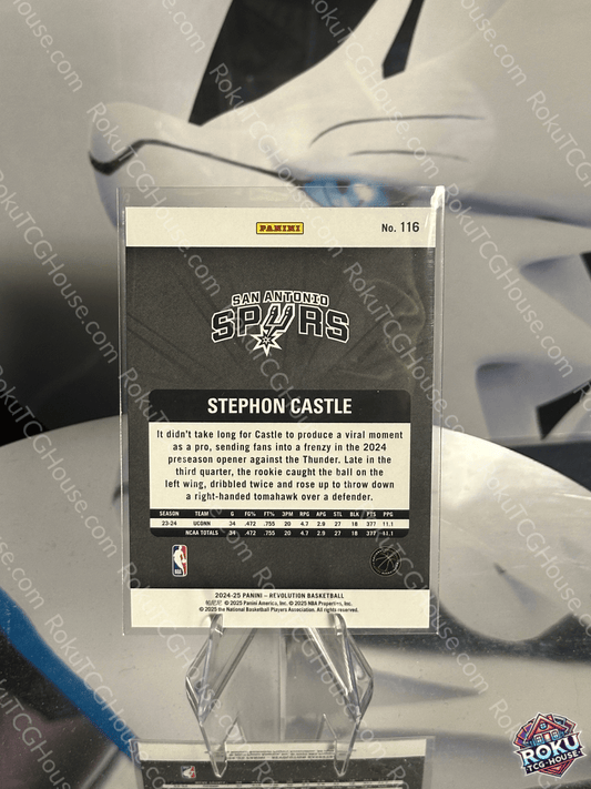 Stephon Castle (Rookie Card) - 2024 Panini Revolution NBA Card (NM)
