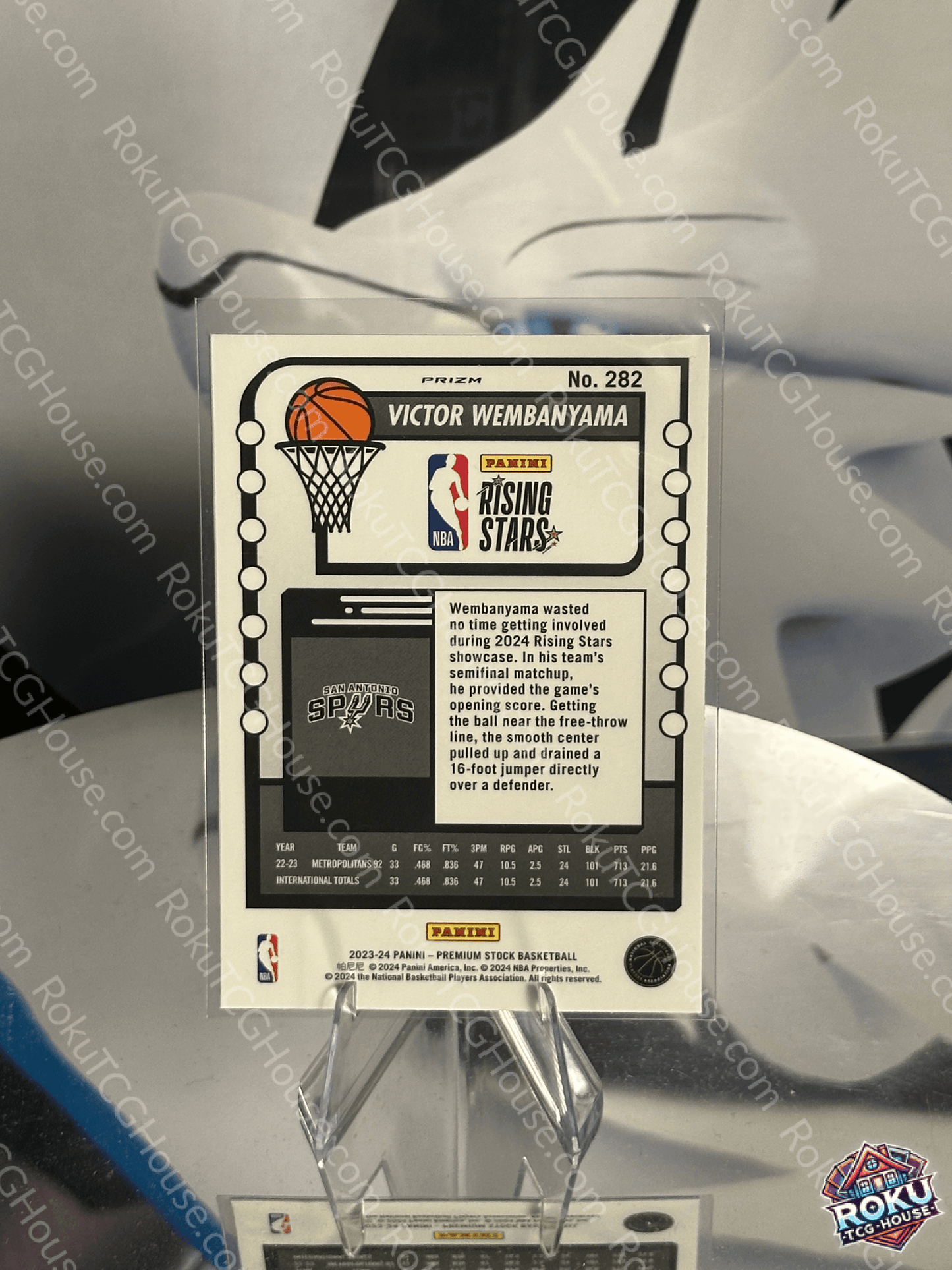 Victor Wembanyama (Rookie Card) - 2023 Panini Prizm NBA Card (NM)