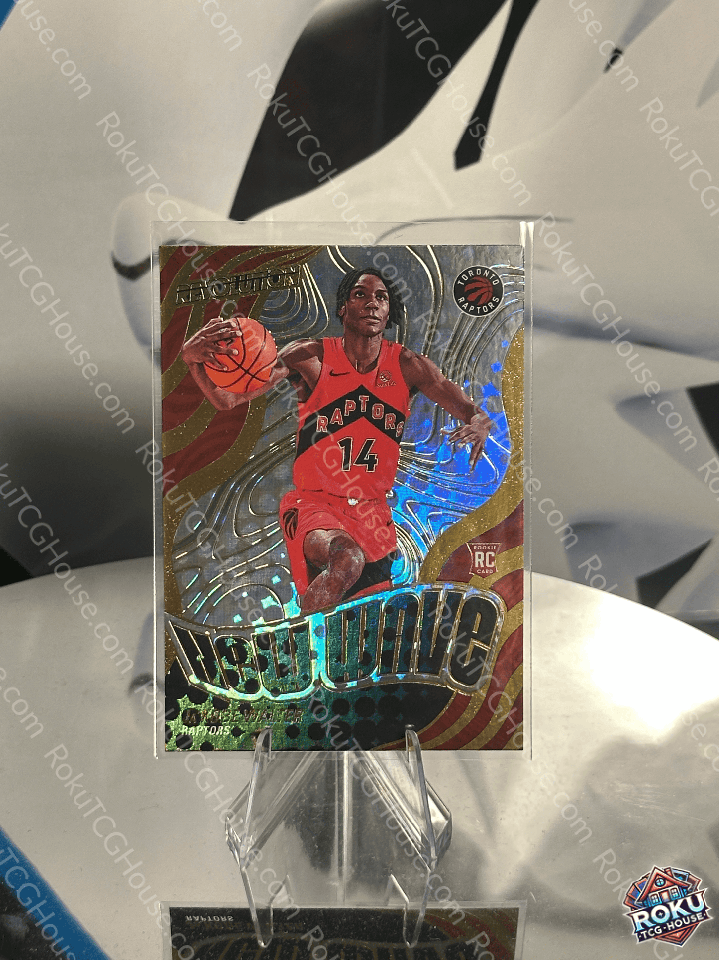 Ja'Kobe Walter (Rookie Card, New Wave) - 2024 Panini Revolution NBA Card (NM)