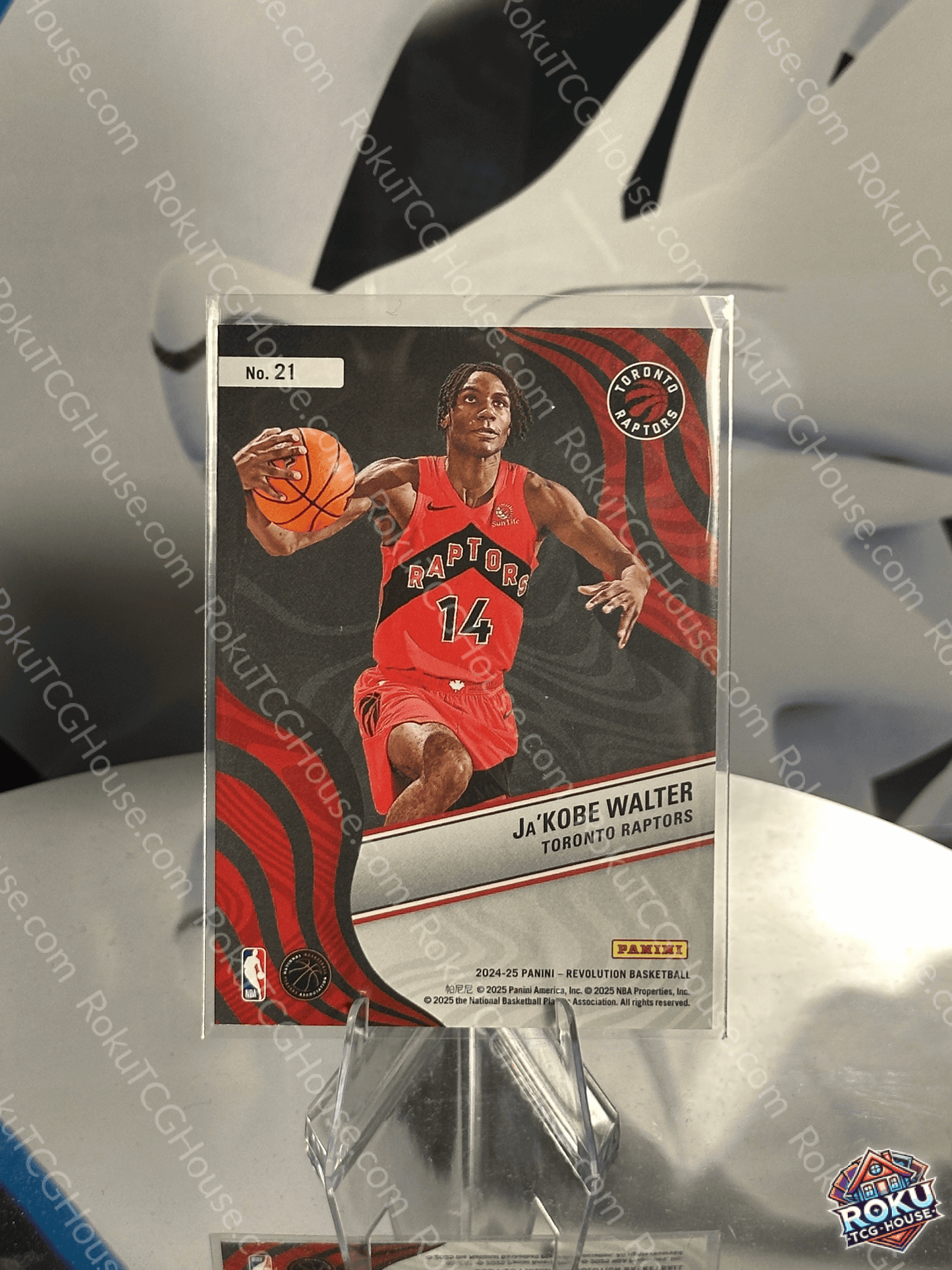 Ja'Kobe Walter (Rookie Card, New Wave) - 2024 Panini Revolution NBA Card (NM)