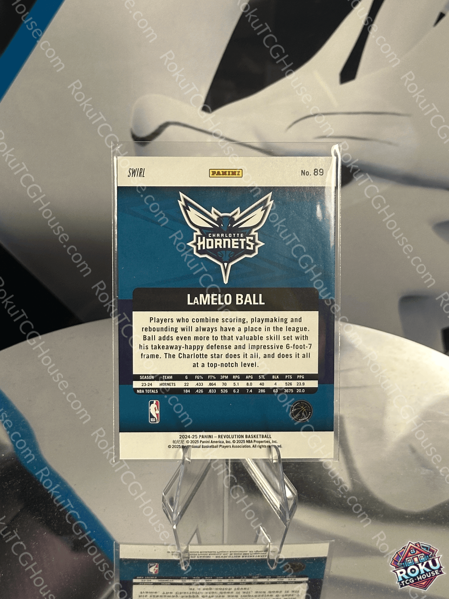 Lamelo Ball (Swirl) - 2024 Panini Revolution NBA Card (NM)