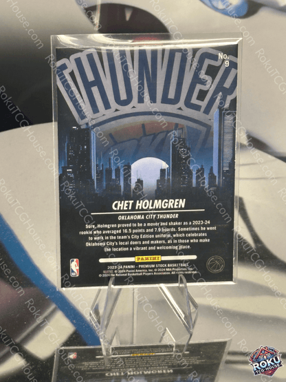 Chet Holmgren (City Ed.) - 2023 Panini Premium Stock NBA Card (NM)
