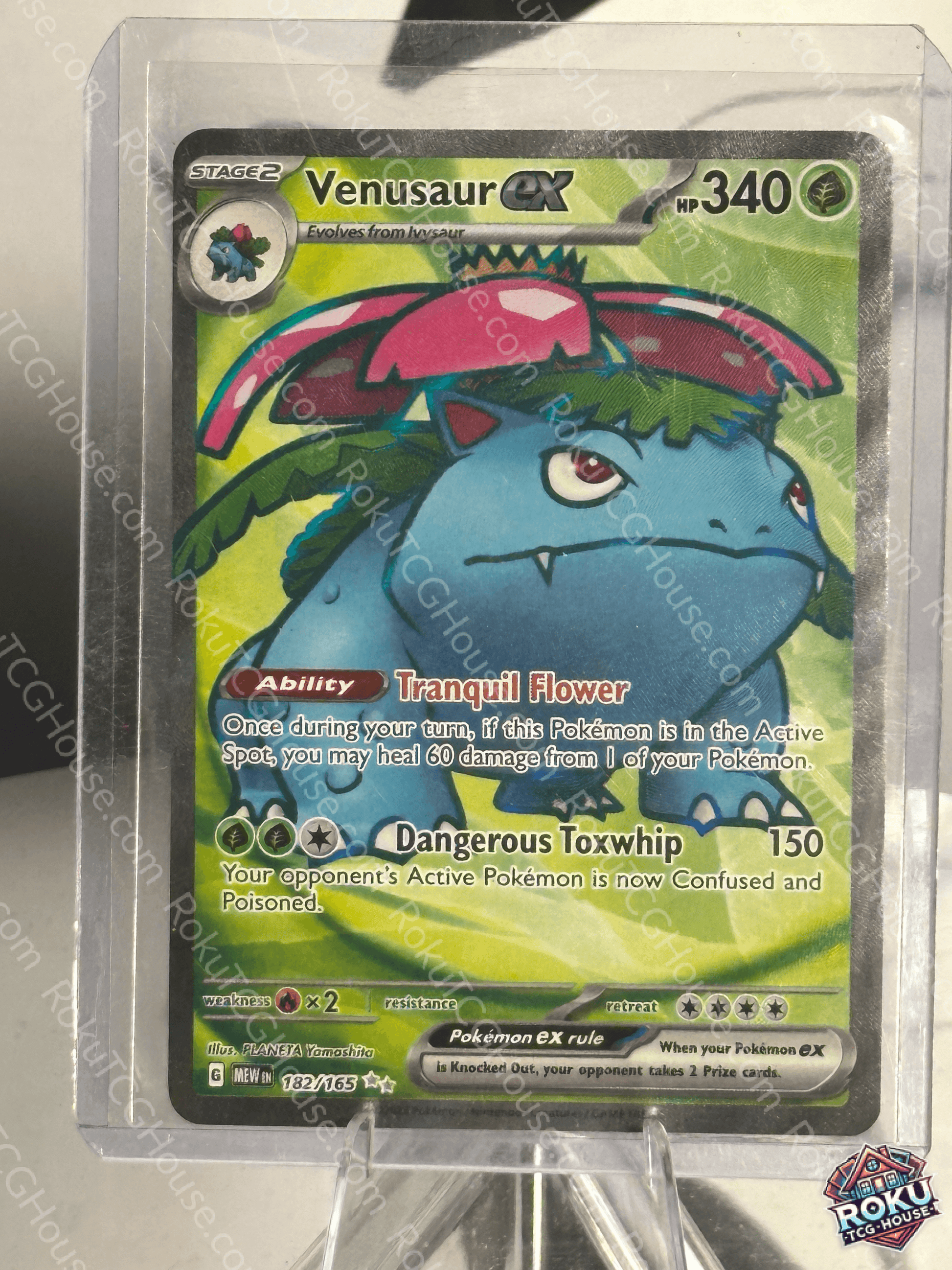 Venusaur EX (Full Art) - SV: 151 - Pokemon Card (NM) RokuTCGHouse Venusaur EX (Full Art) - SV: 151 - Pokemon Card (NM) RokuTCGHouse