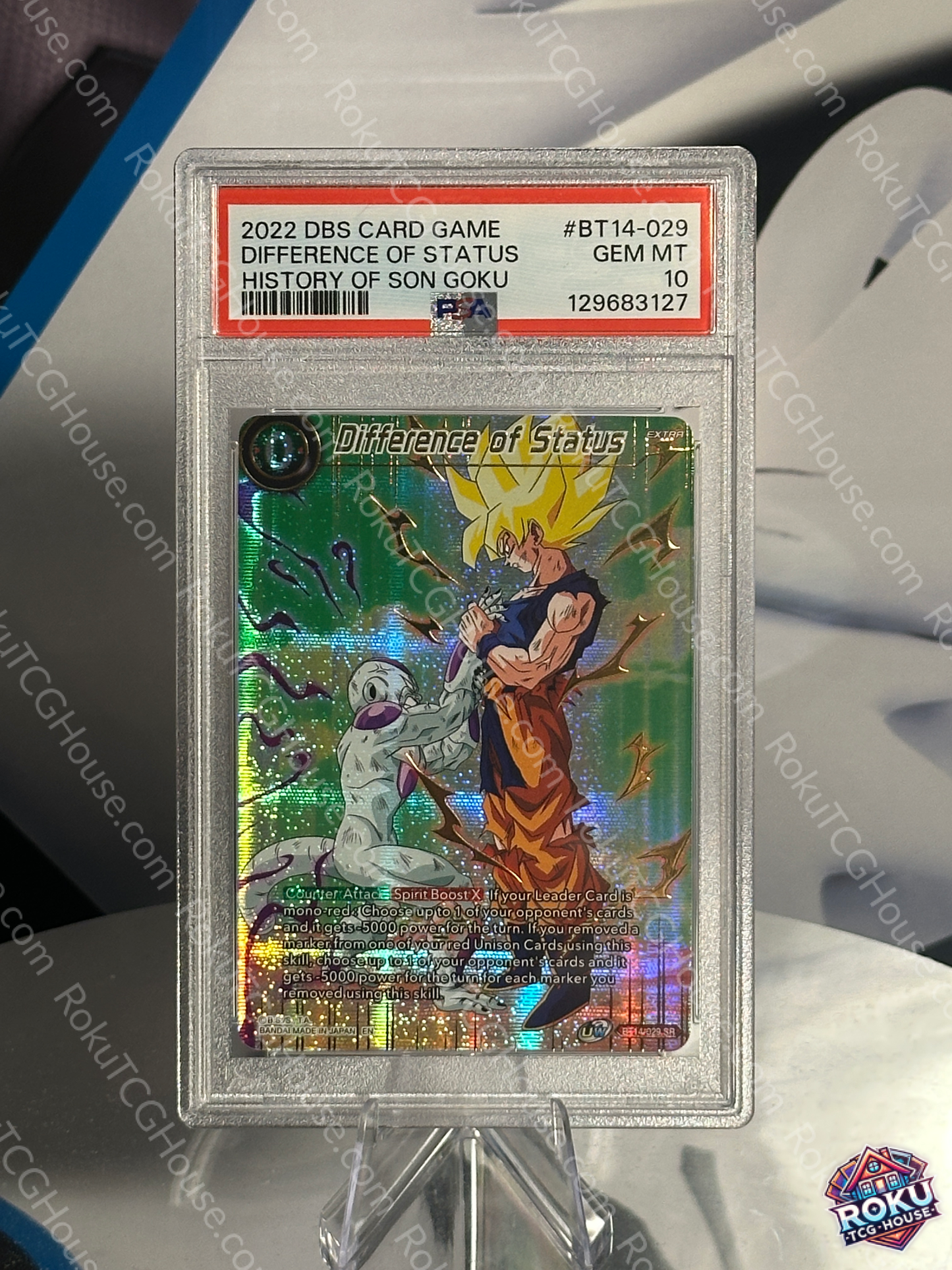 Difference of Status - History of Son Goku - Dragon Ball Super Card (PSA 10)