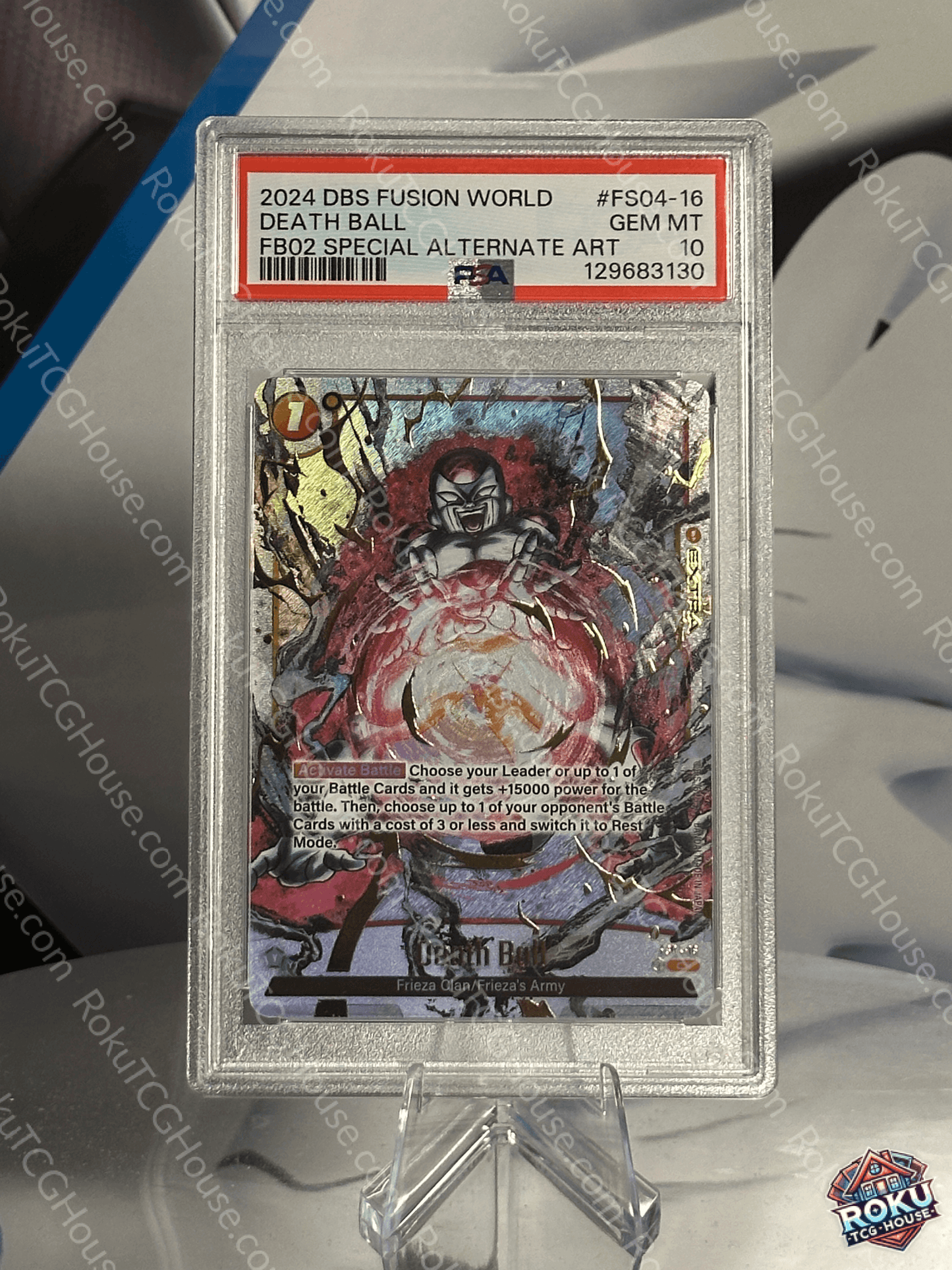 Death Ball - Dragon Ball Super Card (PSA 10)