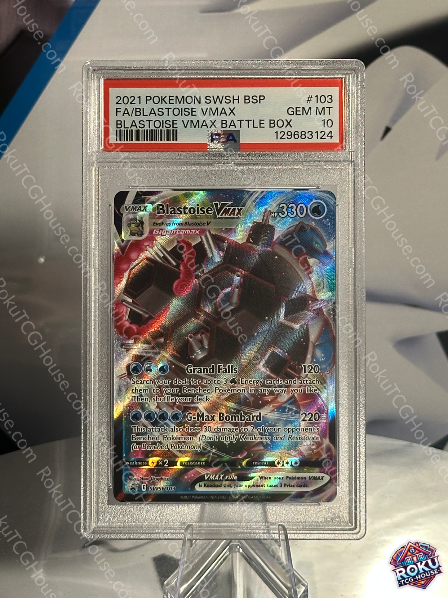 Blastoise VMax - SWSH: Promo - Pokemon Card (PSA 10)