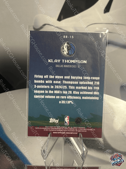Klay Thompson (8-Bit Ballers) - 2025 Topps NBA Card (NM)