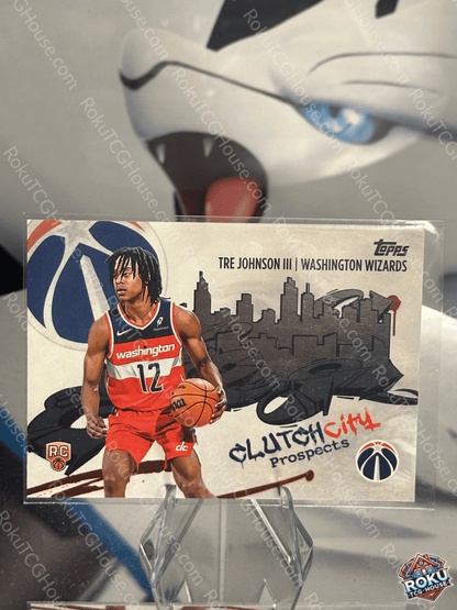 Tre Johnson III (Clutch City) - 2025 Topps NBA Card (NM)