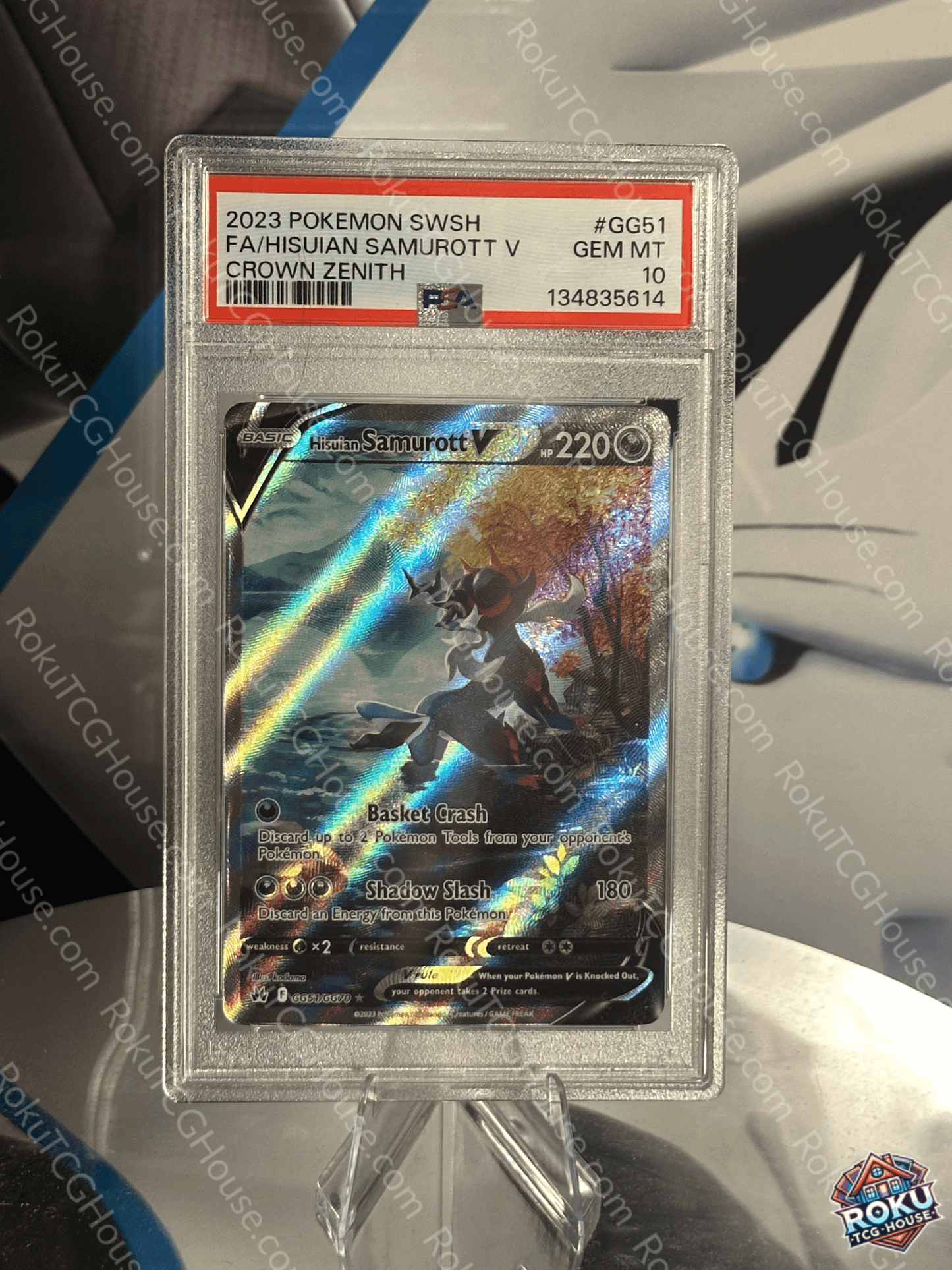 Hisuian Samurott V - Crown Zenith - Pokemon Card (PSA 10)