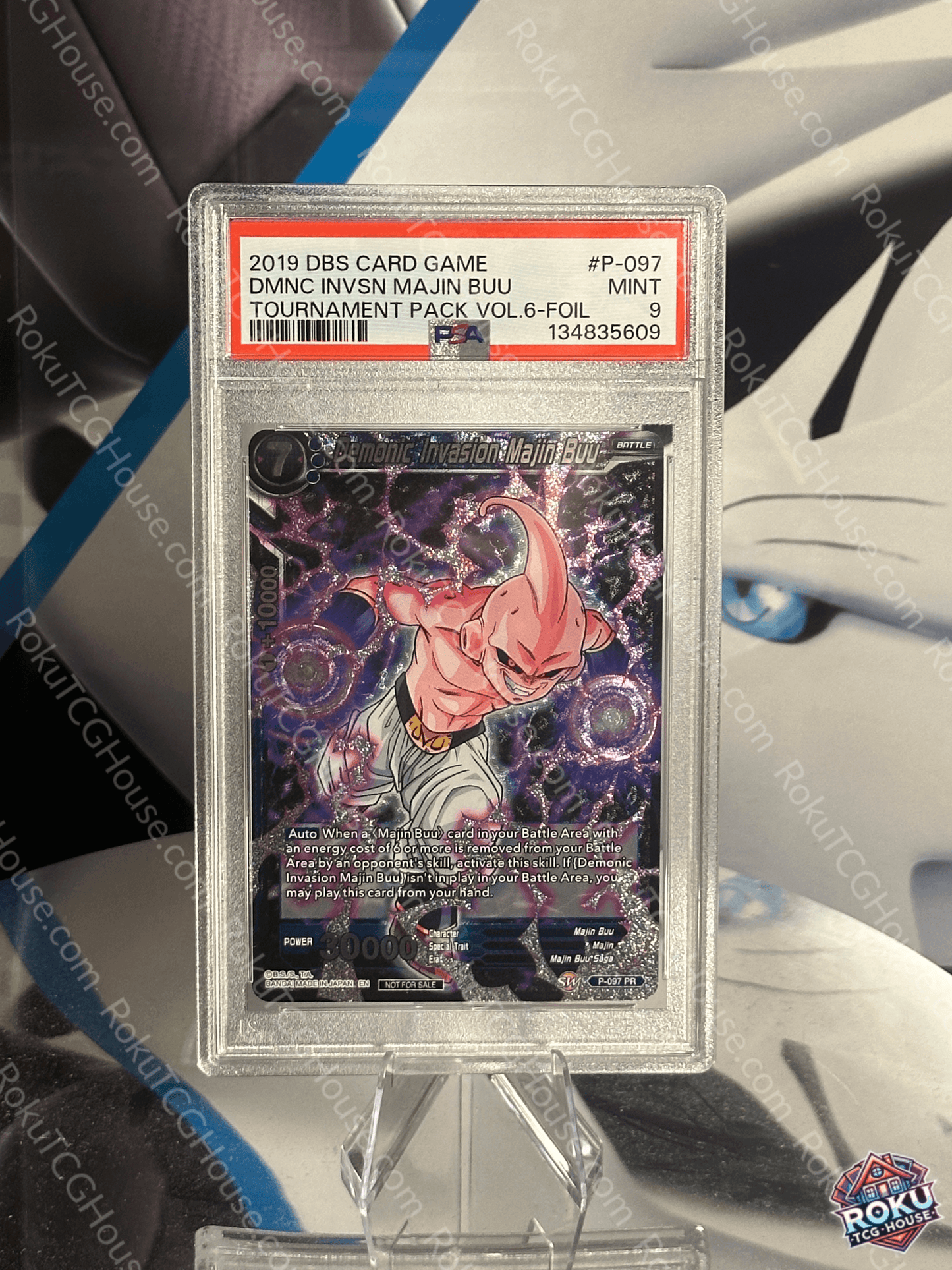 Demonic Invasion Majin Buu - Tournament Pack Vol. 6 - Dragon Ball Super Card (PSA 9)