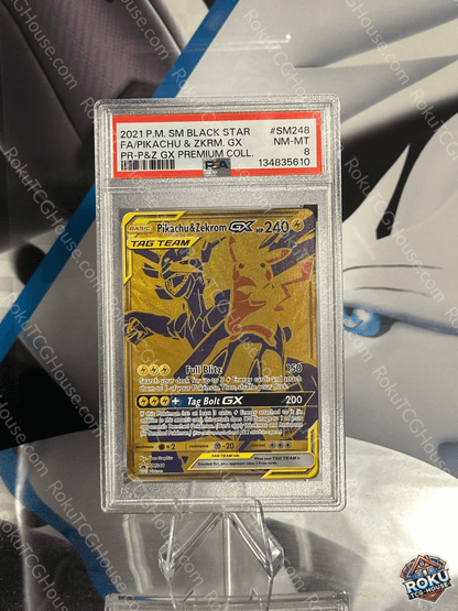 Pikachu & Zekrom GX - SM: Promo - Pokemon Card (PSA 8)
