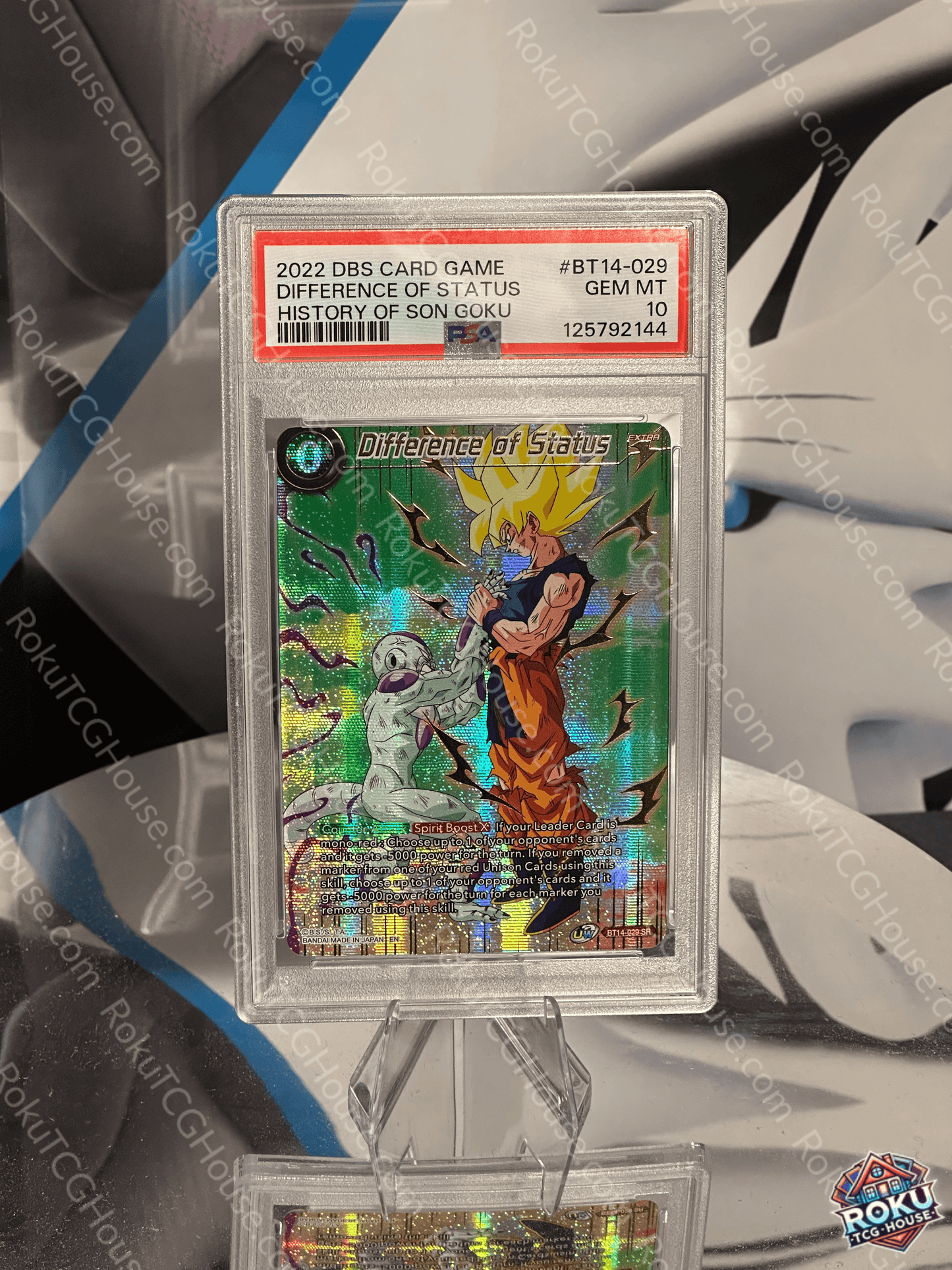 Difference of Status - History of Son Goku - Dragon Ball Super Card (PSA 10)