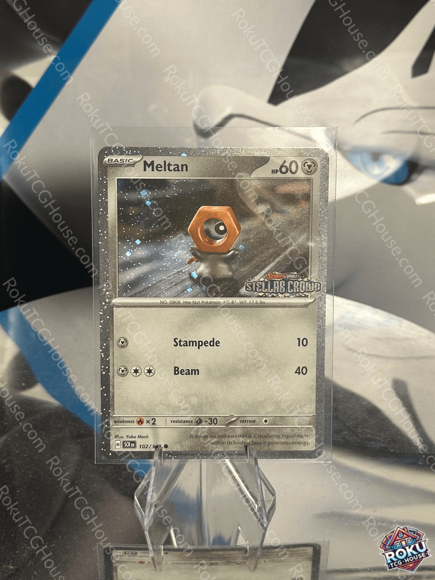 Meltan (Stellar Crown Stamp) - Stellar Crown - Pokemon Card (NM)