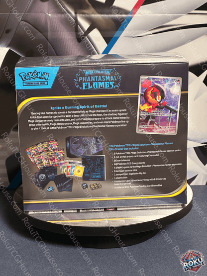 Phantasmal Flames Elite Trainer Box sealed contents Pokemon TCG