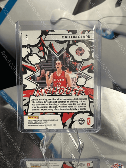 Caitlin Clark (My House) - 2025 Panini Donruss WNBA Card (NM)