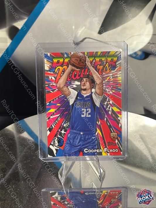 Cooper Flagg (Rookie, Power Players) - 2025 Topps NBA Card