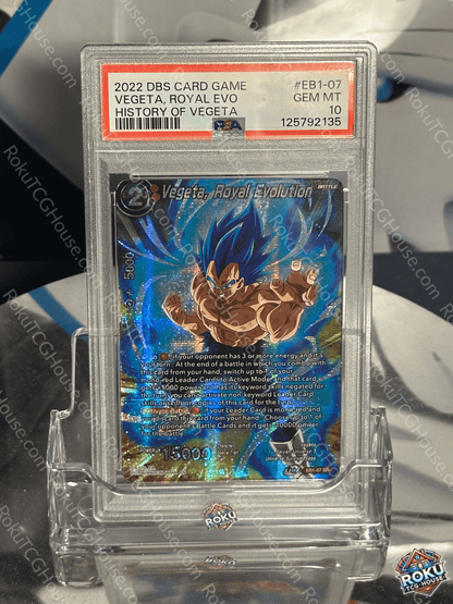 Vegeta, Royal Evolution - History of Vegeta - Dragon Ball Super Card (PSA 10)