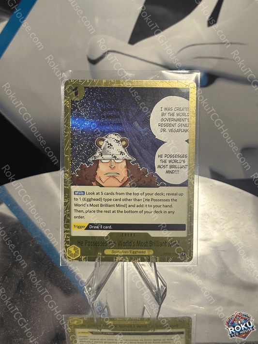He Possesses the World's Most Brilliant Mind (Pirate Foil) - Premium Booster Vol. 2 - One Piece Card (NM)
