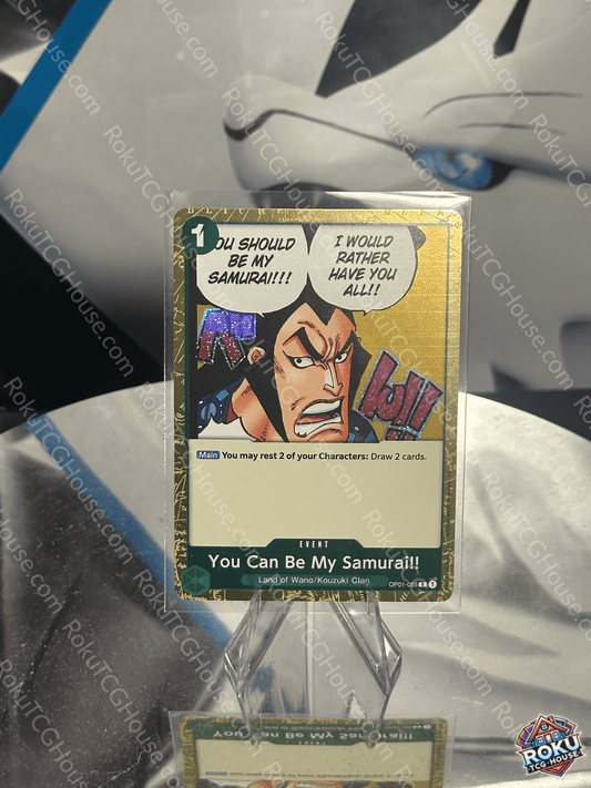 You Can Be My Samurai! (Pirate Foil) - Premium Booster Vol. 2 - One Piece Card (NM)