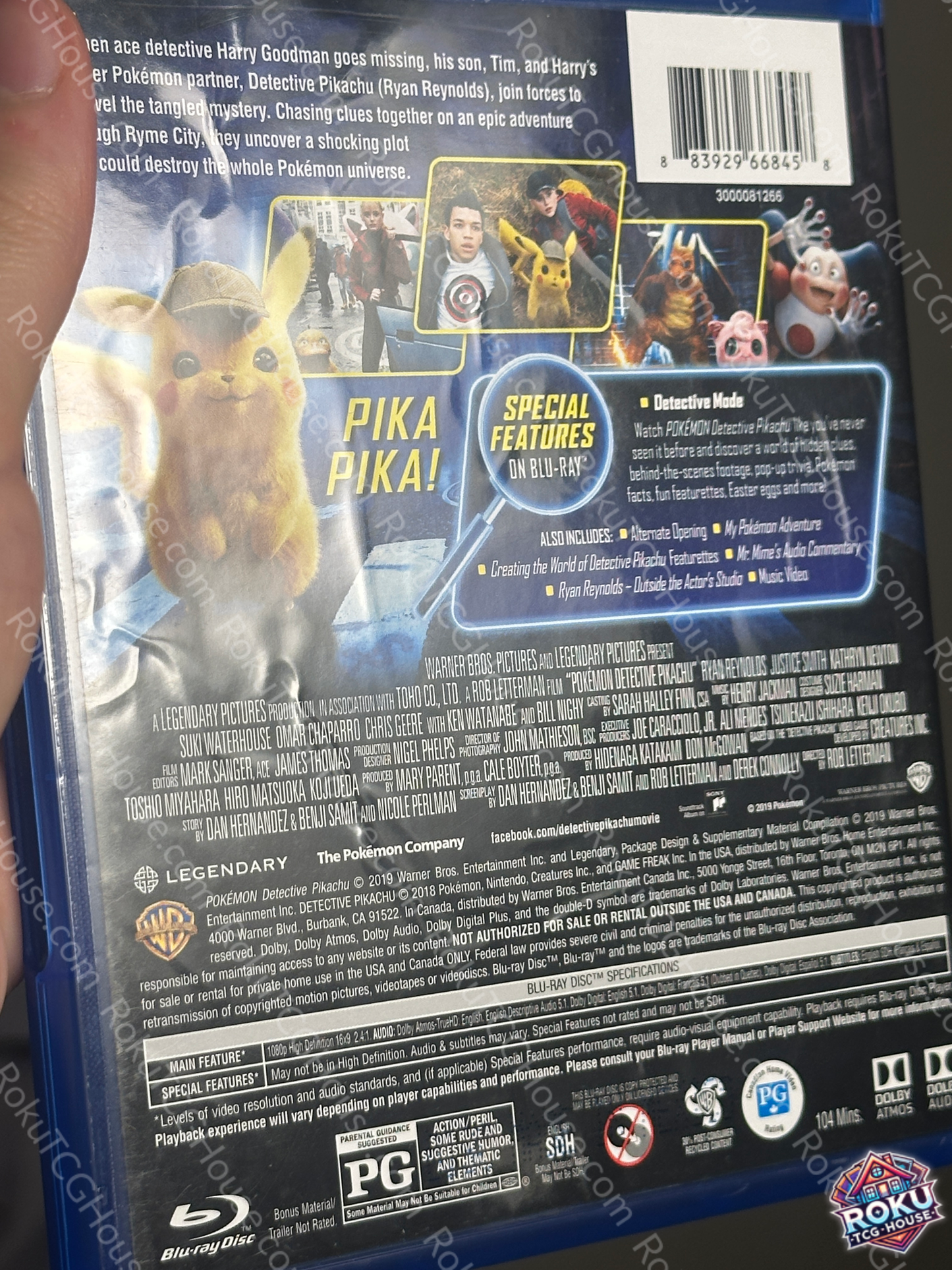 Detective Pikachu - Blu-Ray Movie (Used)