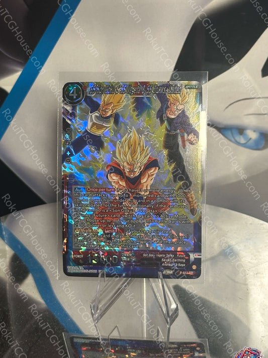 SS Son Goku & SS Vegeta & SS Trunks, United - Dragon Ball Super Card (NM)