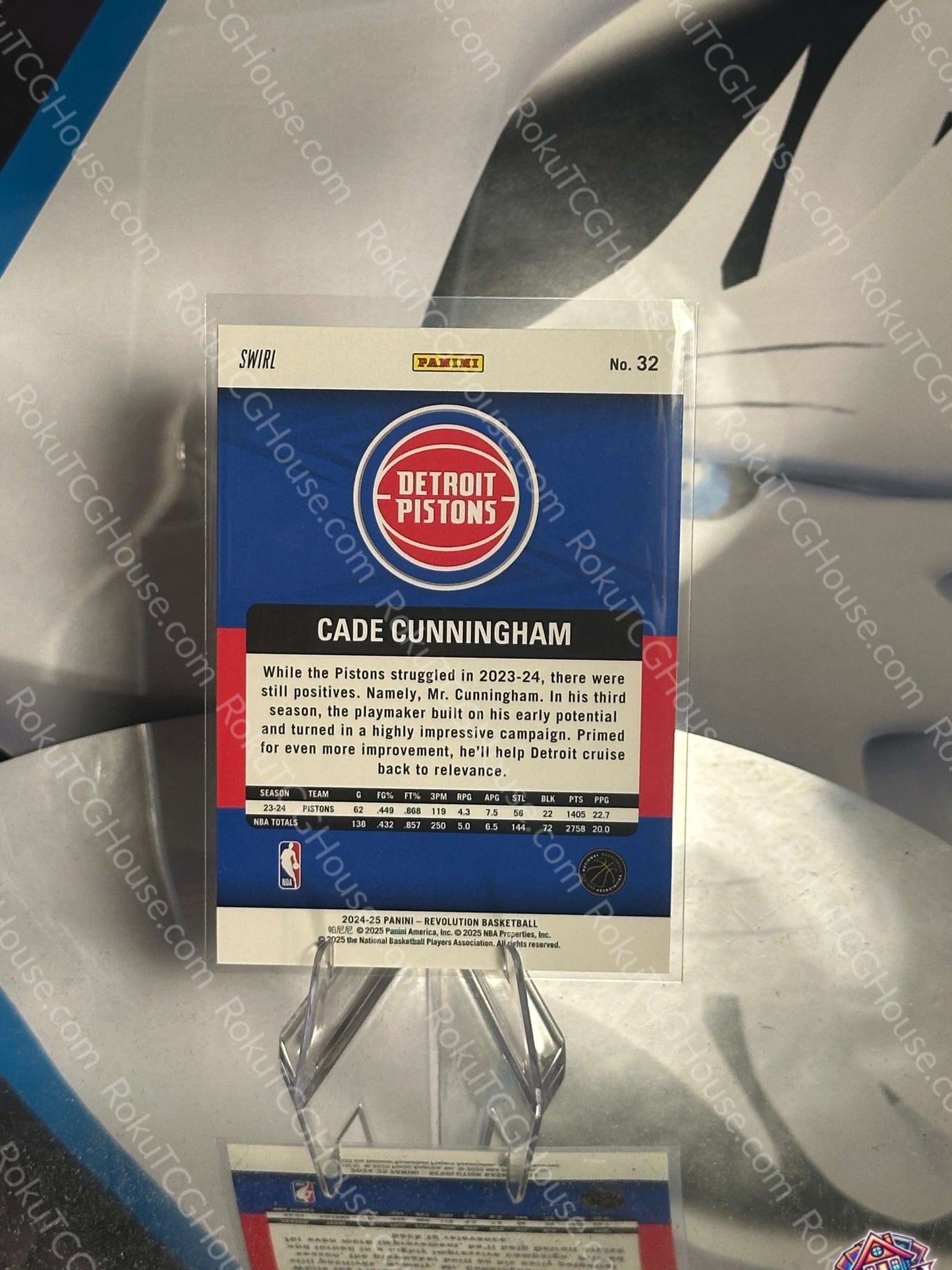 Cade Cunningham (Swirl) - 2024 Panini Revolution NBA Card (NM)
