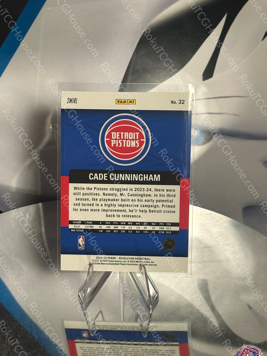 Cade Cunningham (Swirl) - 2024 Panini Revolution NBA Card (NM)