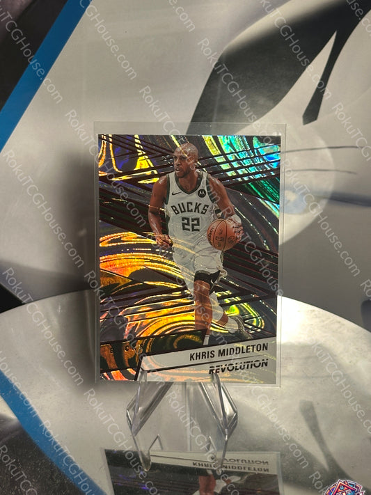 Khris Middleton (Swirl) - 2024 Panini Revolution NBA Card (NM)