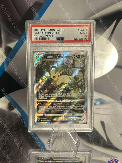 Leafeon VStar - Crown Zenith - Pokemon Card (PSA 9)
