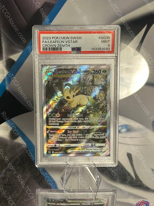 Leafeon VStar - Crown Zenith - Pokemon Card (PSA 9)